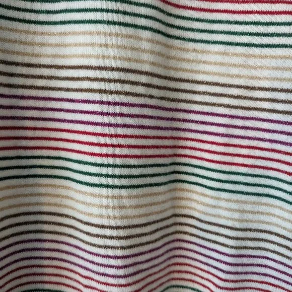 Boden striped metallic sweater medium EUC - Picture 2 of 5